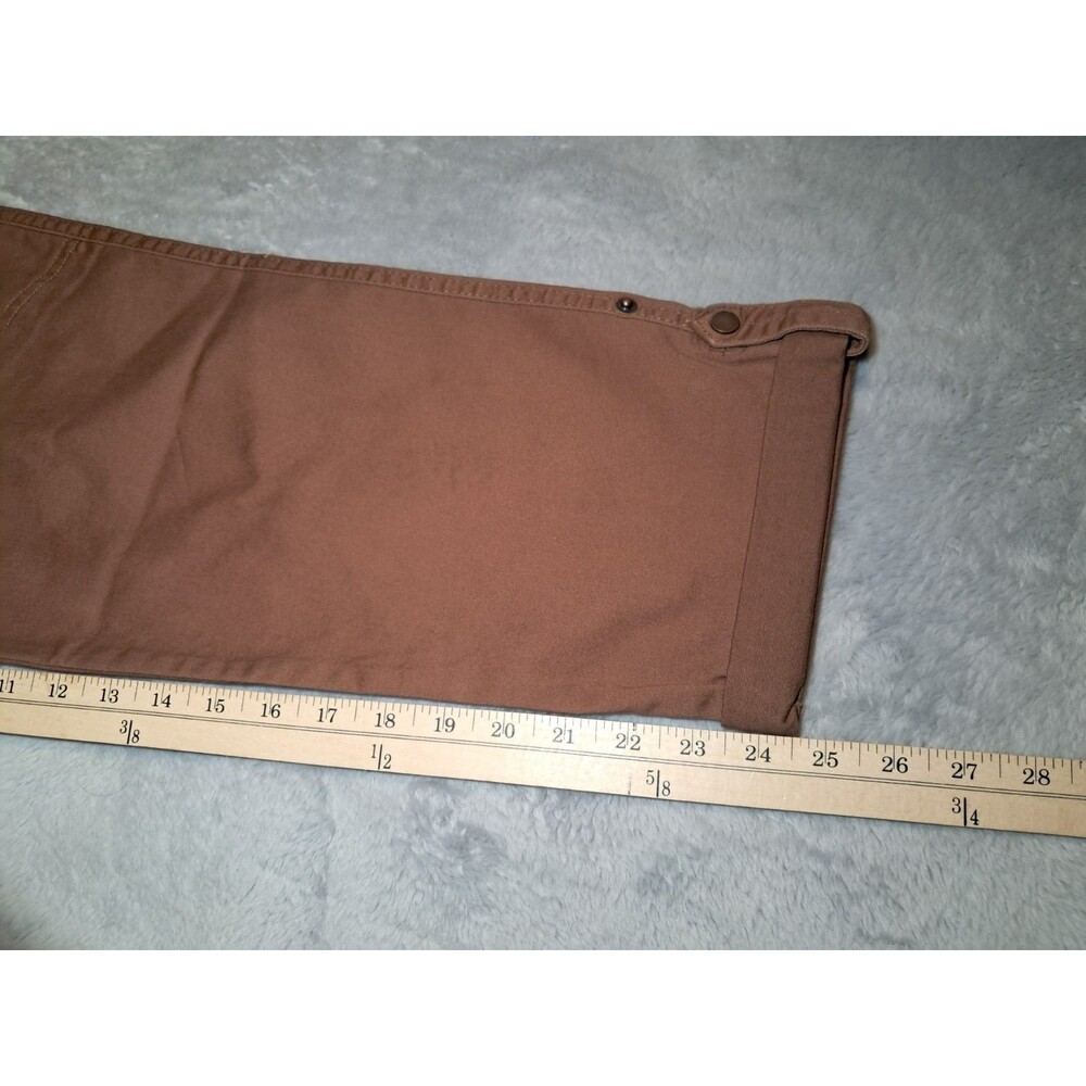 NWT Democracy "Ab"solution® High Rise Roll Cuff Cargo Utility Pant Tan 14 Petite - Picture 9 of 12